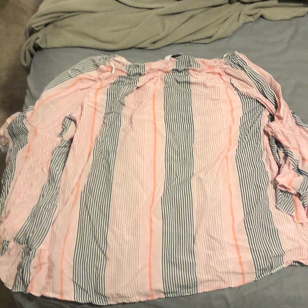 Bell sleeve, off the shoulder top!